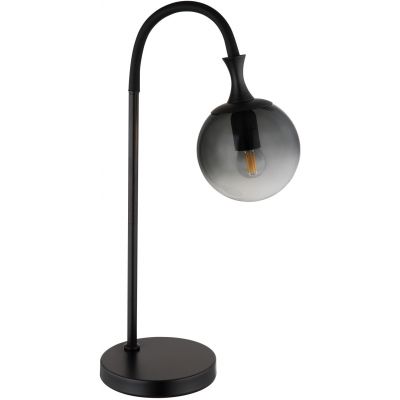 Globo Lighting Dalton lampa stołowa 1x10 W czarna-przydymiona 15885T