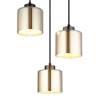 Globo Lighting Felicia lampa wisząca 3x60 W czarna/chrom 16056-3HR