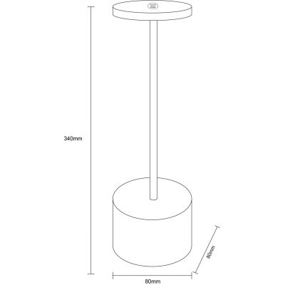 Globo Lighting Polina lampa stołowa 1x1,2 W biała 21019W