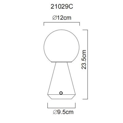 Globo Lighting Sora lampa stołowa 1x1,5 W złota 21029C