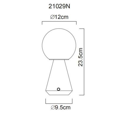 Globo Lighting Sora lampa stołowa 1x1,5 W nikiel 21029N