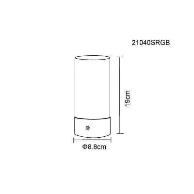 Globo Lighting Lex lampa stołowa 1x1,8 W czarna 21040SRGB