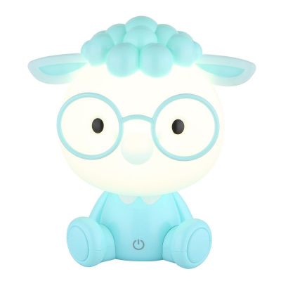 Globo Lighting Sheepy lampka nocna dziecięca 1x1 W niebieska 21760B