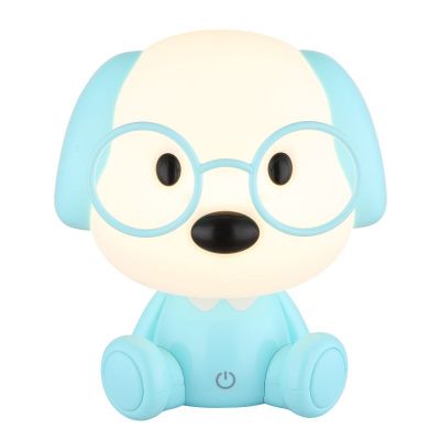 Globo Lighting Puppy lampka nocna dziecięca 1x1 W niebieska 21761B