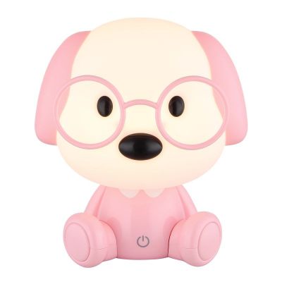 Globo Lighting Puppy lampka nocna dziecięca 1x1 W różowa 21761P