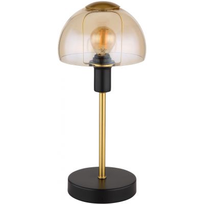 Globo Lighting Kokkini lampa stołowa 1x25 W czarna-bursztynowa 21914A