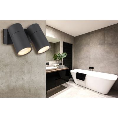 Globo Lighting Piper kinkiet zewnętrzny 2x35 W czarny 3209-2