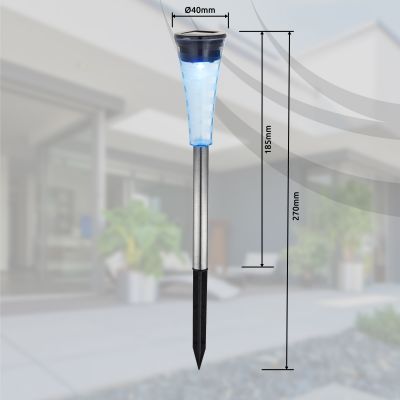 Globo Lighting Solar lampa solarna stojąca 1x0,06 W stal 33079-5