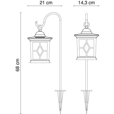 Globo Lighting Solar lampa stojąca 1x0,06 W czarny 33270