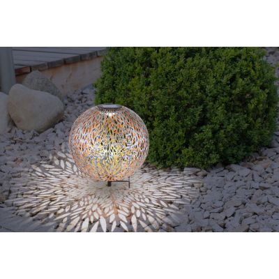 Globo Lighting Solar lampa gruntowa 1x0,06 W złoty-srebrny 33627