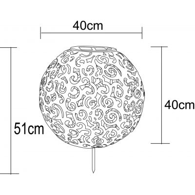 Globo Lighting Solar lampa solarna stojąca 1x0,12 W rdzawy 33745R