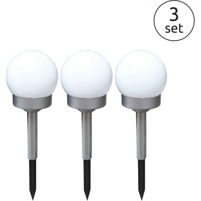 Globo Lighting Solar lampa stojąca 1x0,06 W biały-srebrny 33770-3