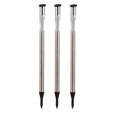 Globo Lighting Solar lampa stojąca 1x0,06 W stal 3pak 33961-3