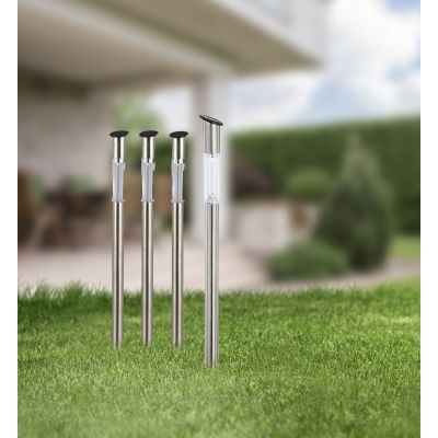 Globo Lighting Solar lampa stojąca 1x0,06 W stal 4pak 33961-4