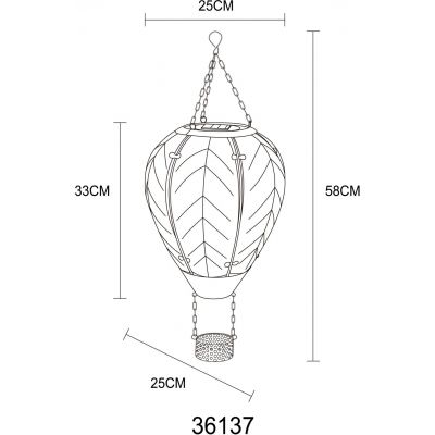 Globo Lighting Solar lampa solarna wisząca 24x0,2 W fioletowy/brąz 36137