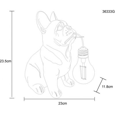 Globo Lighting Solar lampa stojąca 1x0,06 W złoty 36333G
