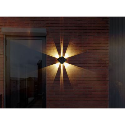 Globo Lighting Solar kinkiet solarny 1x0,5 W czarny 36494