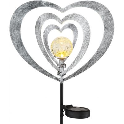 Globo Lighting Solar lampa solarna stojąca 1x0,06 W czarny/szara/srebrny 36580