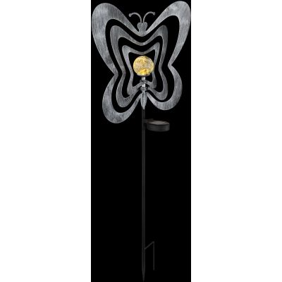 Globo Lighting Solar lampa solarna stojąca 1x0,06 W czarny-szara-srebrny 36581