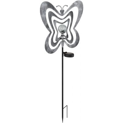 Globo Lighting Solar lampa solarna stojąca 1x0,06 W czarny-szara-srebrny 36581