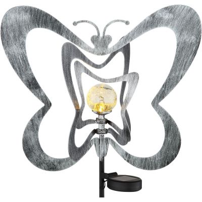 Globo Lighting Solar lampa solarna stojąca 1x0,06 W czarny-szara-srebrny 36581