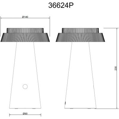 Globo Lighting Solar lampa stojąca 1x4 W czarny-różowy 36624P