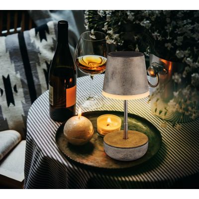 Globo Lighting Solar lampa solarna stołowa 1x0,06 W piaskowy 36638SA