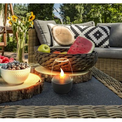 Globo Lighting Solar lampa solarna stołowa 1x0,02 W szara 36703