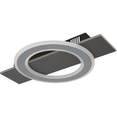 Globo Lighting Jayden lampa podsufitowa 1x18 W biała-czarna-szara 48034-18