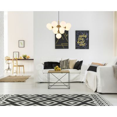 Globo Lighting Grappy lampa wisząca 13x5 W biała-złota 56143-13G