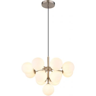 Globo Lighting Grappy lampa wisząca 13x13 W nikiel-biała 56143-13N