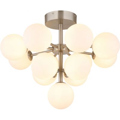 Globo Lighting Grappy lampa podsufitowa 13x5 W biała-nikiel 56143-13ND