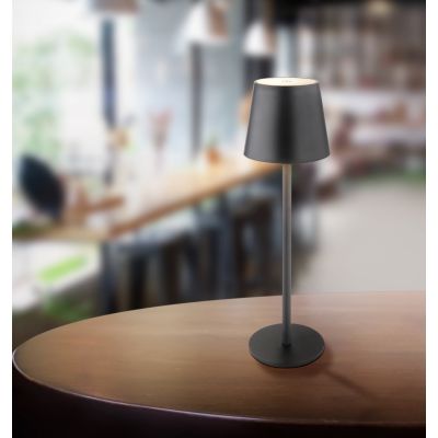 Globo Lighting Vannie lampa stołowa 1x3 W biała-czarna 58438G