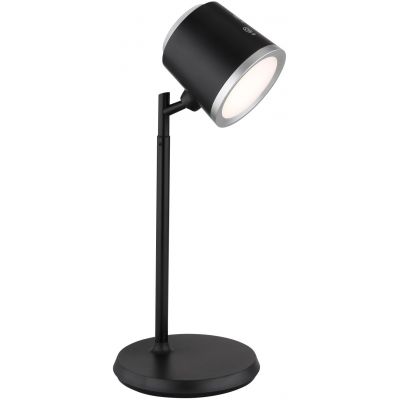 Globo Lighting Meeya lampa biurkowa 1x6 W czarna-srebrna 58454B