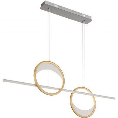 Globo Lighting Umbra lampa wisząca 1x40 W biała-złota-srebrna 67333-40H