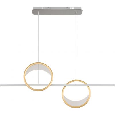 Globo Lighting Umbra lampa wisząca 1x40 W biała-złota-srebrna 67333-40H