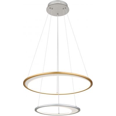 Globo Lighting Umbra lampa wisząca 1x40 W biała-złota-srebrna 67333-44H
