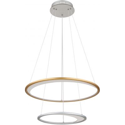 Globo Lighting Umbra lampa wisząca 1x40 W biała-złota-srebrna 67333-44H