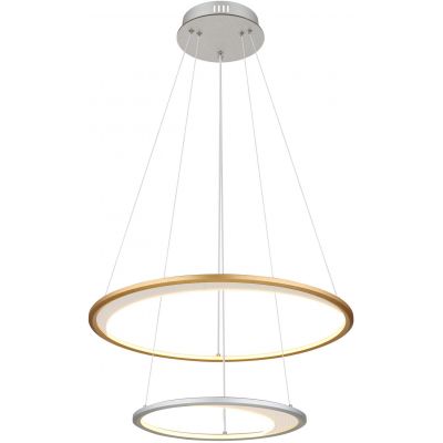 Globo Lighting Umbra lampa wisząca 1x40 W biała-złota-srebrna 67333-44H
