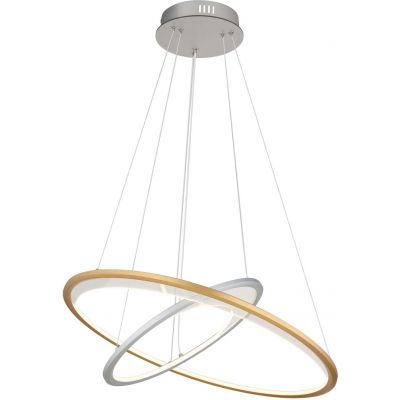 Globo Lighting Umbra lampa wisząca 1x40 W biała-złota-srebrna 67333-44H