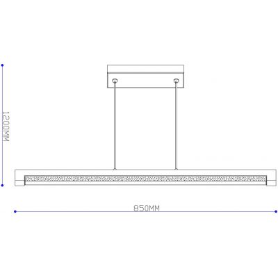 Globo Lighting Starla lampa wisząca 1x24 W czarna-drewno 67849H