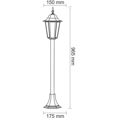 Goldlux Liguria lampa stojąca zewnętrzna 1x20 W patyna 202253