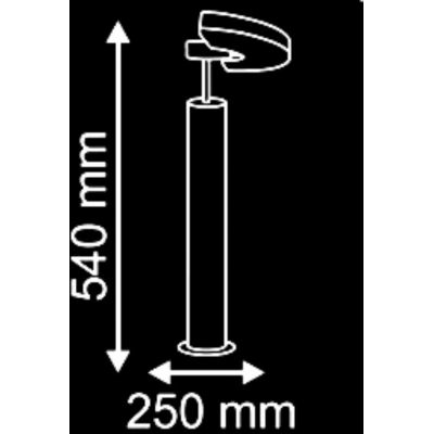 Goldlux Modena lampa stojąca zewnętrzna 1x3,6 W czarna 208934