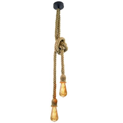 Goldlux Rope lampa wisząca 2x12 W beżowa 307613