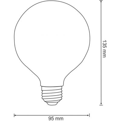 Goldlux Platinium żarówka LED 7,5W 3000 K E27 308580