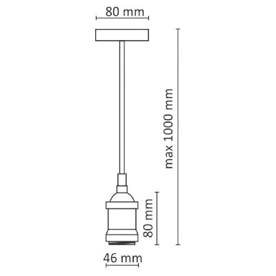 Goldlux Nola lampa wisząca 1x20 W złota 308962