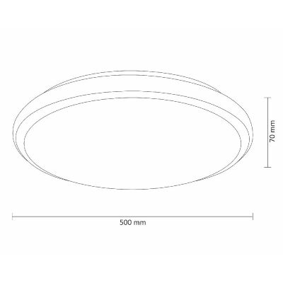 Goldlux Irina plafon 1x48 W biały 310750