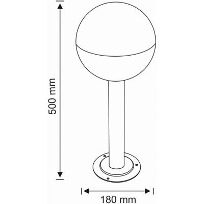 Goldlux Ulsa lampa stojąca zewnętrzna 1x12 W czarna 311634