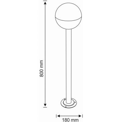 Goldlux Ulsa lampa stojąca zewnętrzna 1x12 W czarna 311641