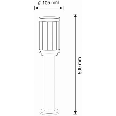 Goldlux Fiord lampa stojąca zewnętrzna 1x10 W czarna 312310